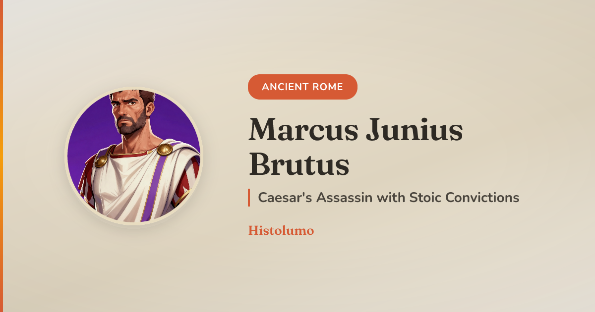 Marcus Junius Brutus - Caesar's Assassin with Stoic Convictions ...