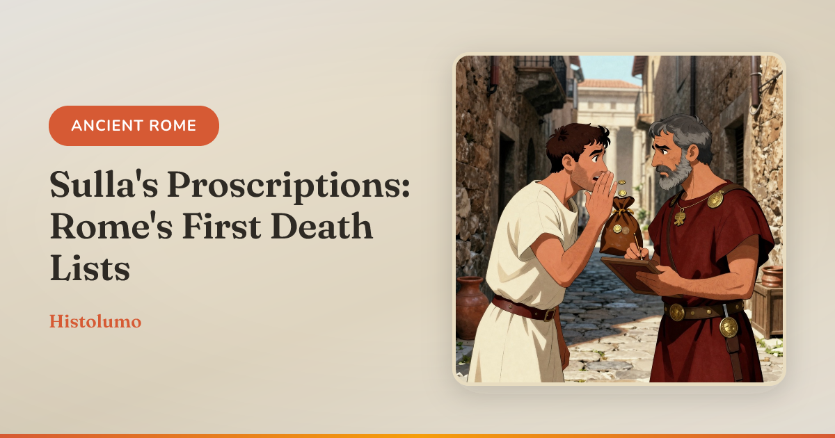 Sulla's Proscriptions: Rome's First Death Lists | Histolumo History App